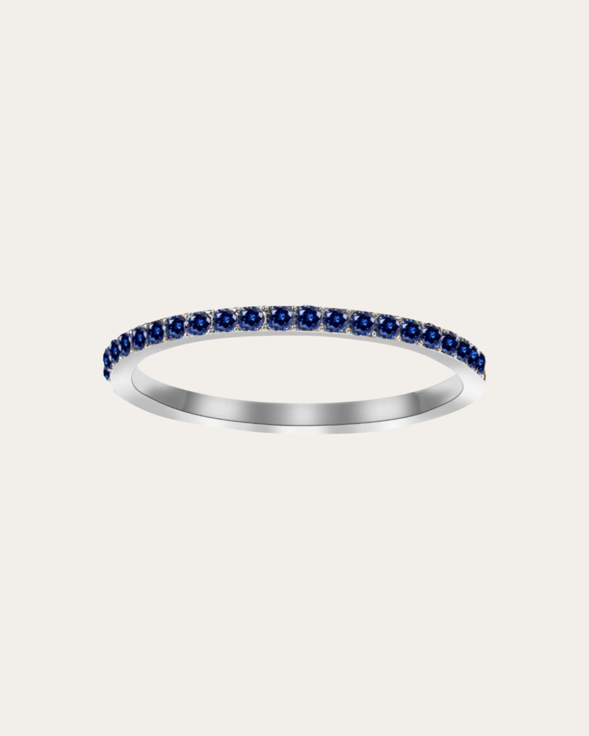 Silver Dainty Birthstone Rings