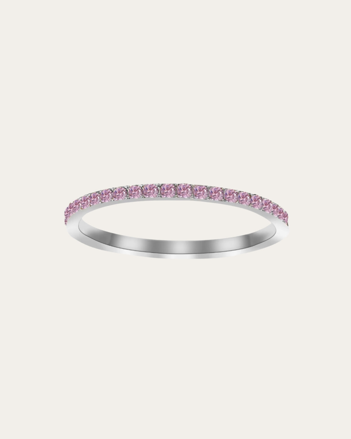 Silver Dainty Birthstone Rings