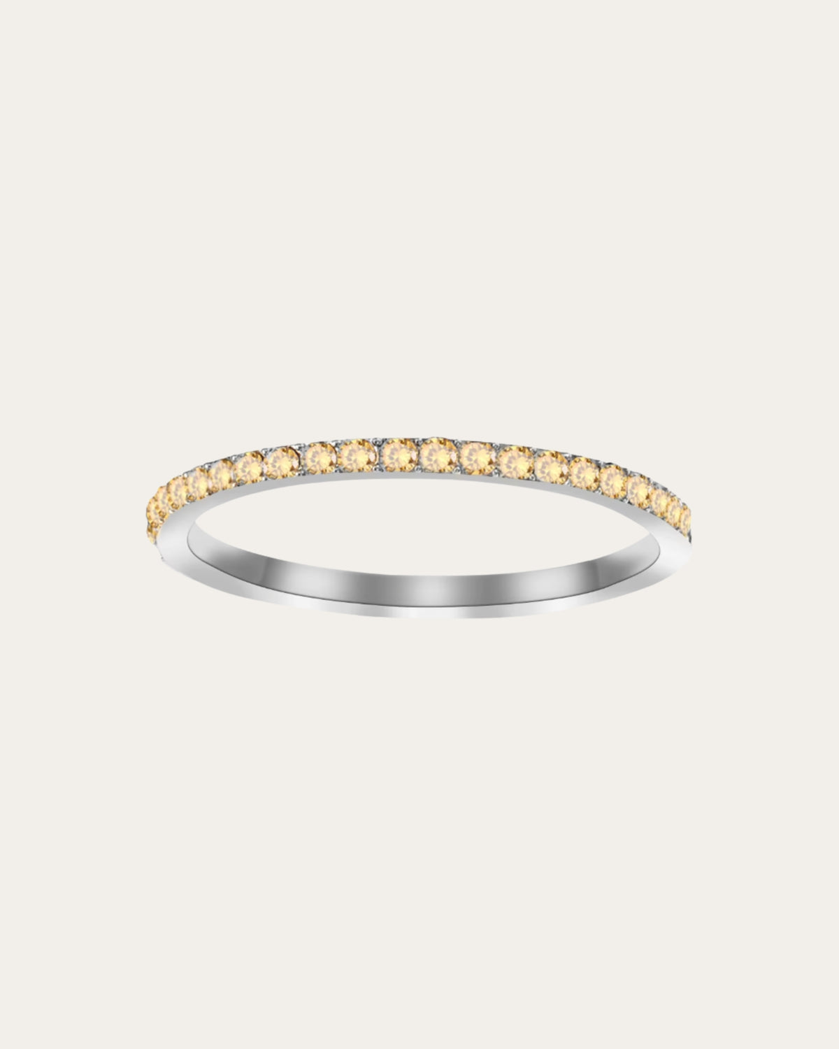 Silver Dainty Birthstone Rings