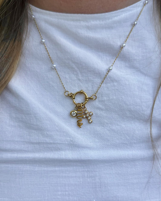 Pearl Pendant Necklace Chain