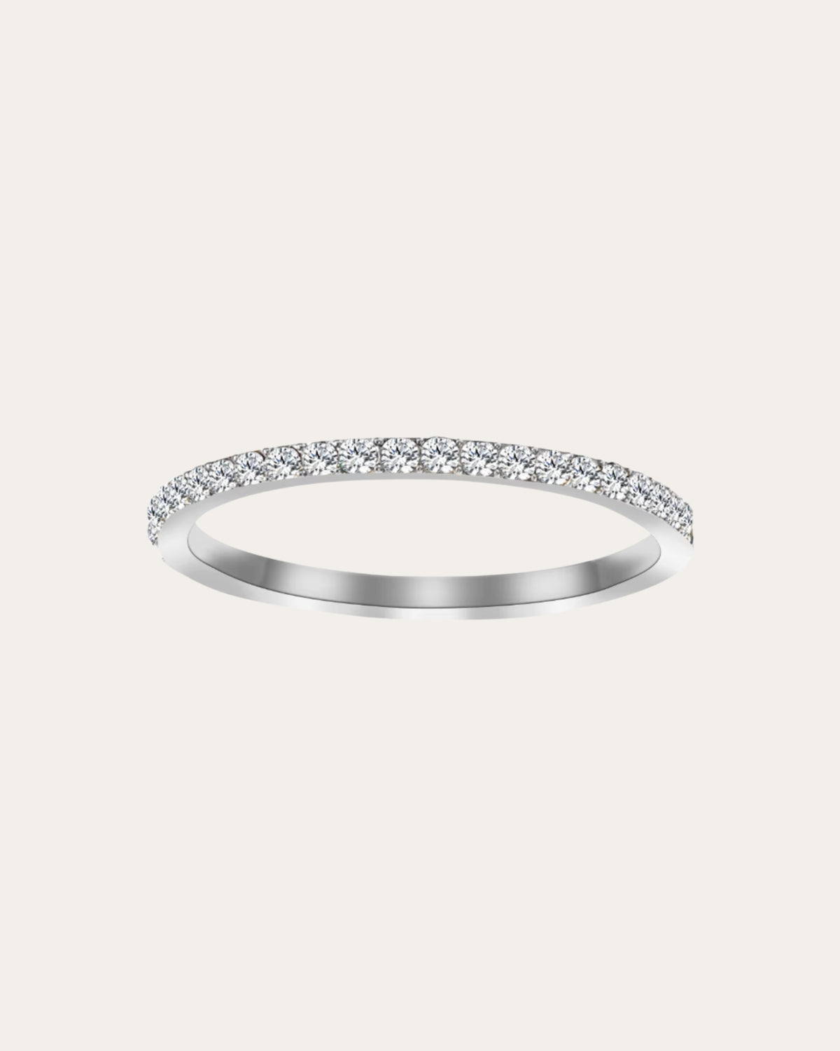 Silver Dainty Birthstone Rings