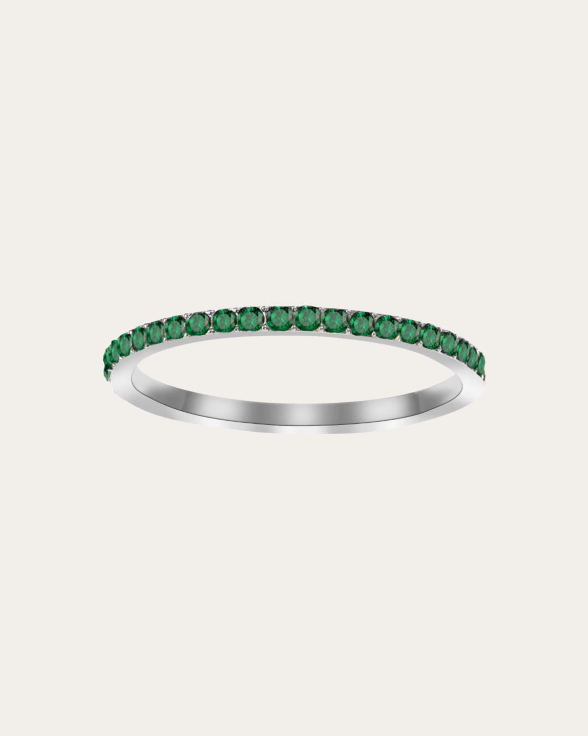 Silver Dainty Birthstone Rings