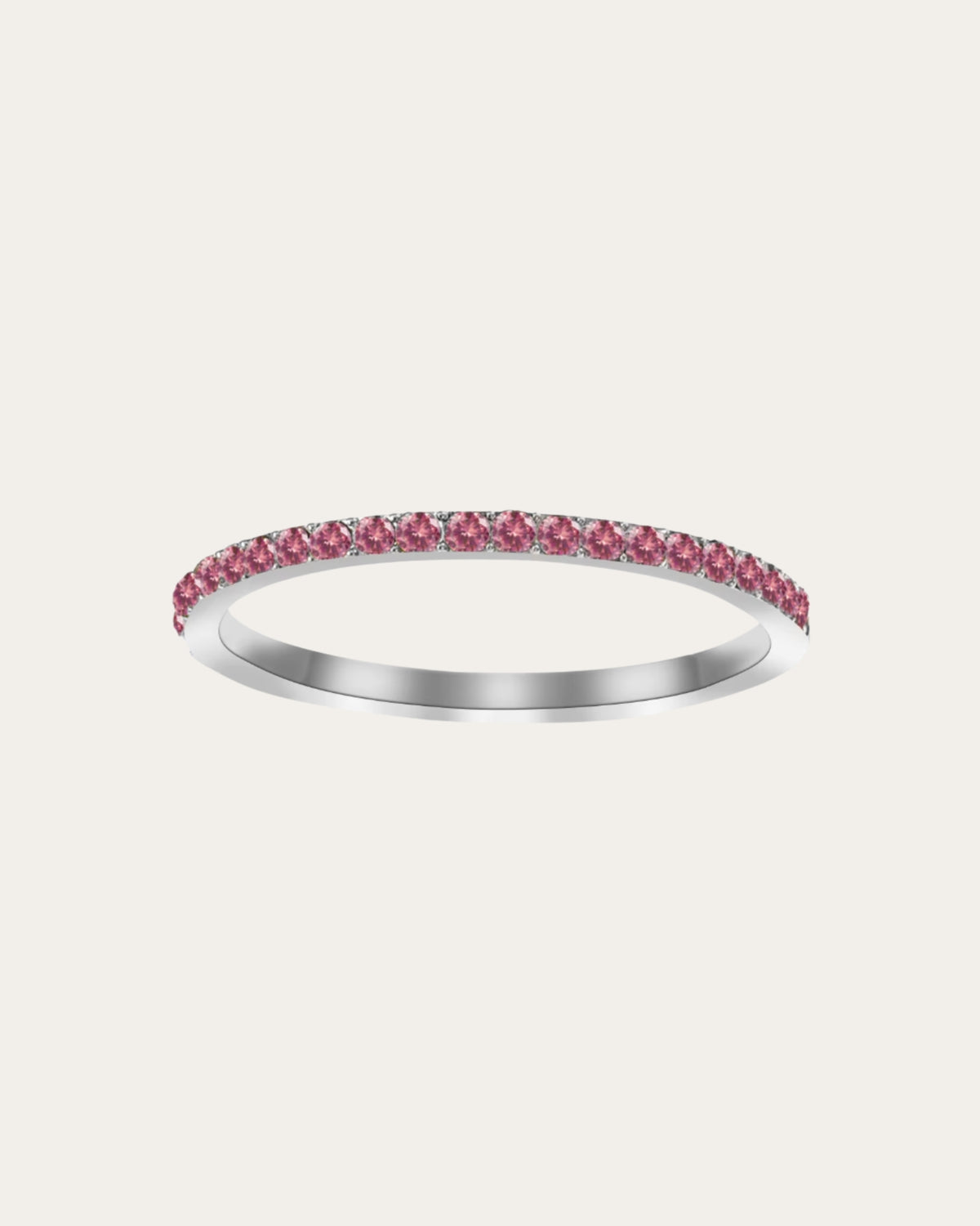 Silver Dainty Birthstone Rings