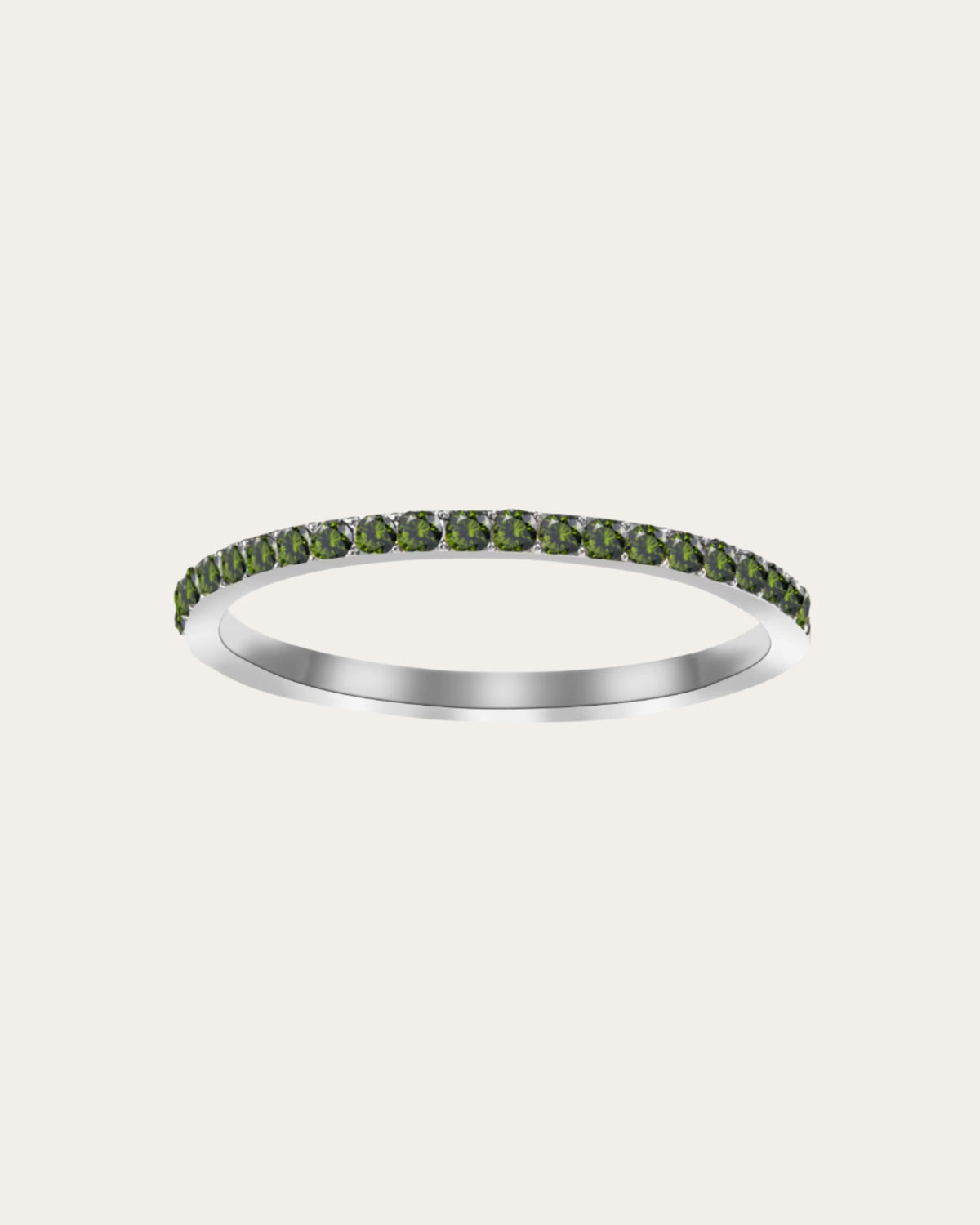 Silver Dainty Birthstone Rings