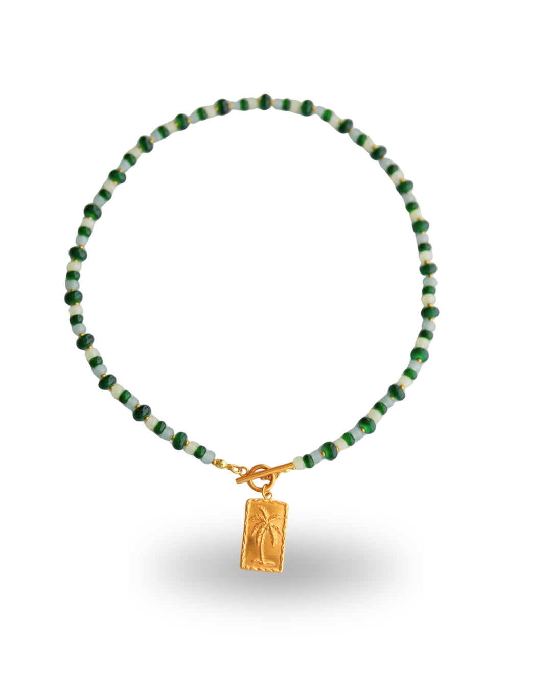 Palm Tree Beaded Necklace