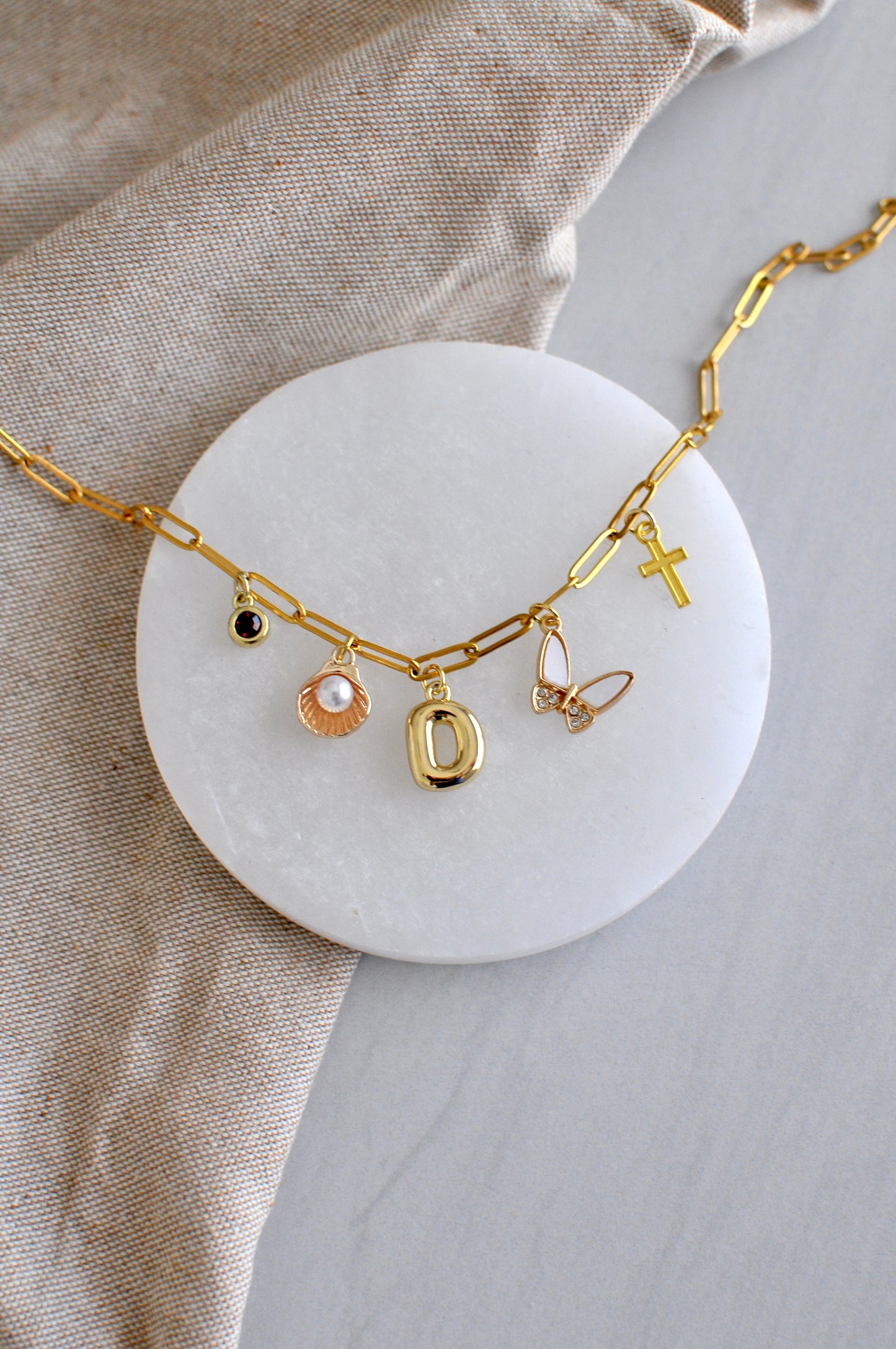 Paperclip Gold Necklace Chain