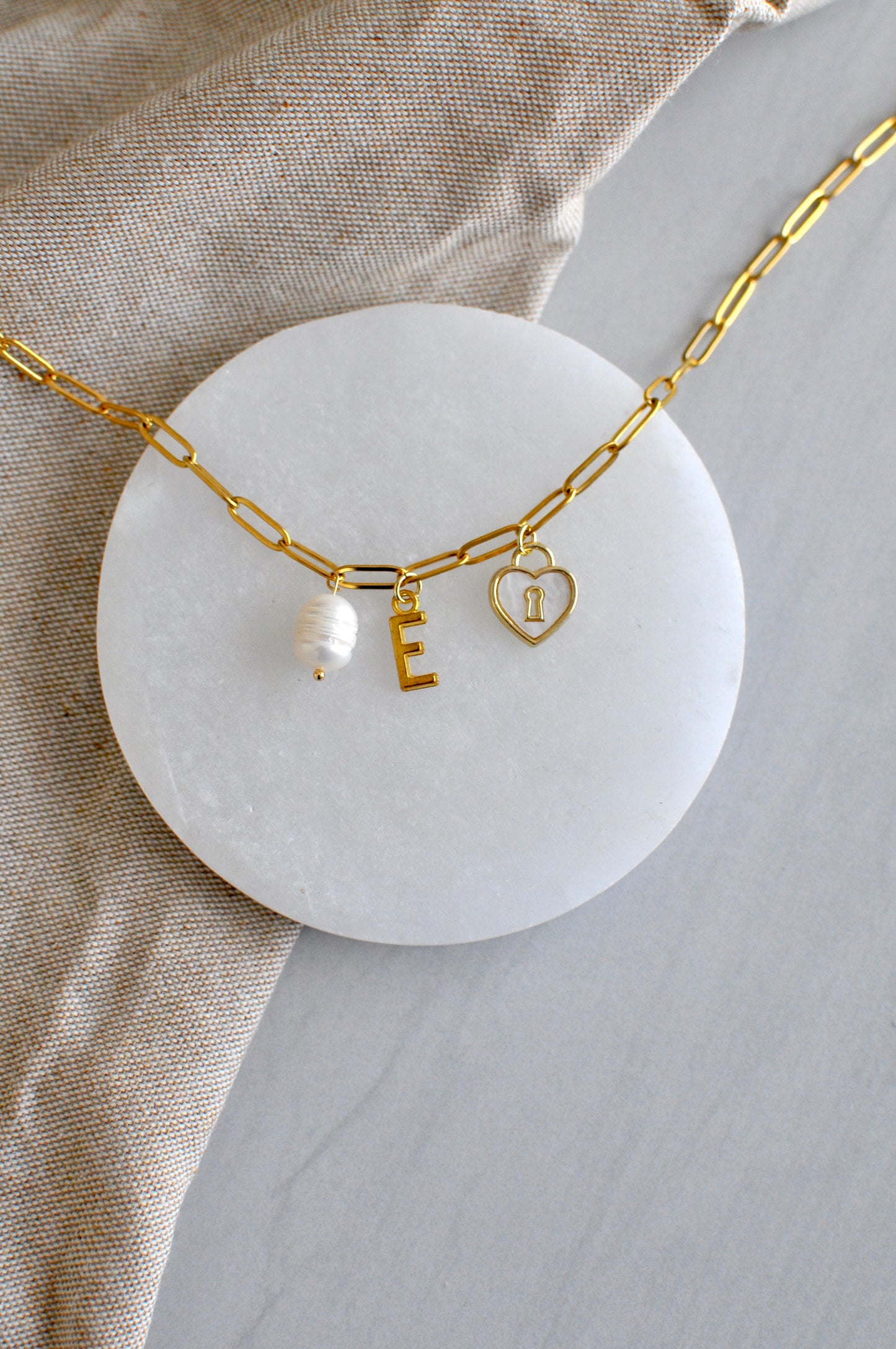 Paperclip Gold Necklace Chain