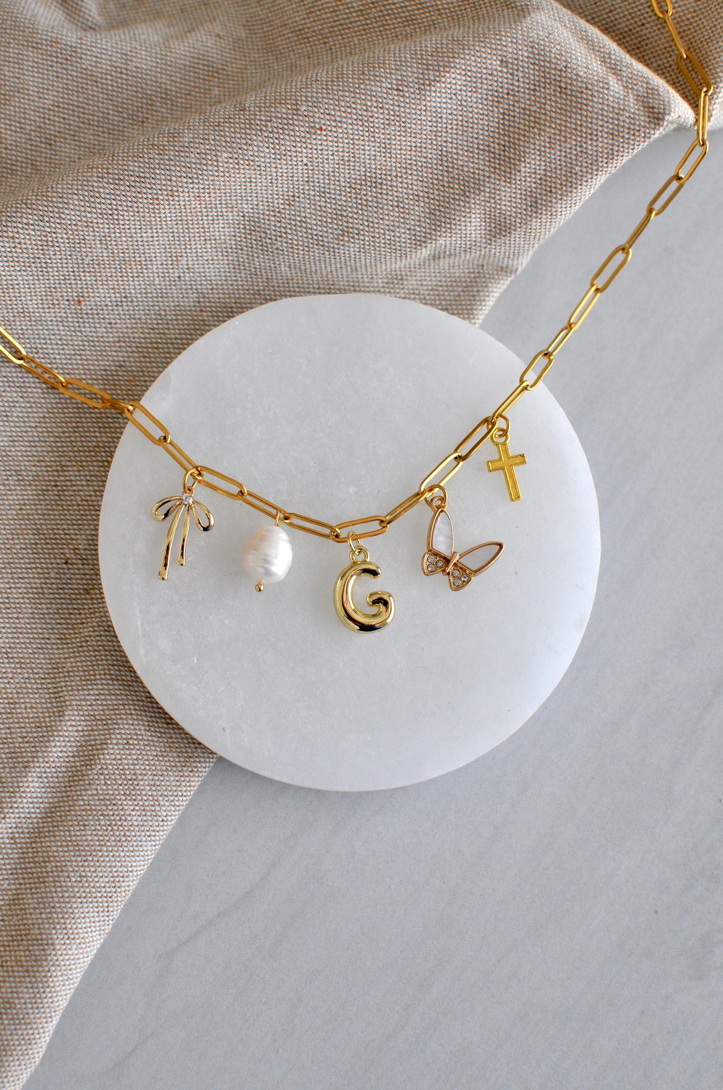 Paperclip Gold Necklace Chain
