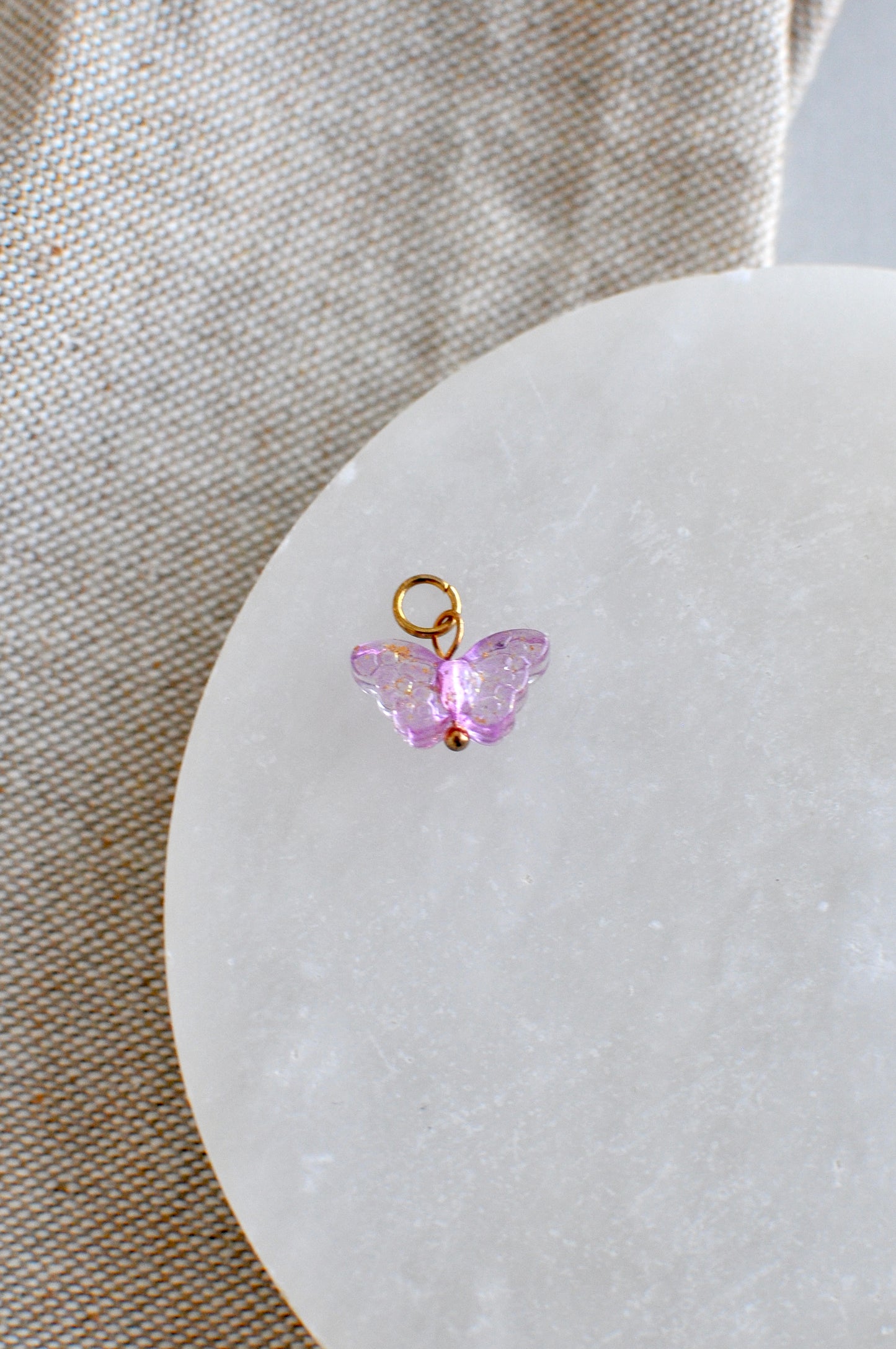 Iridescent Butterfly Charm