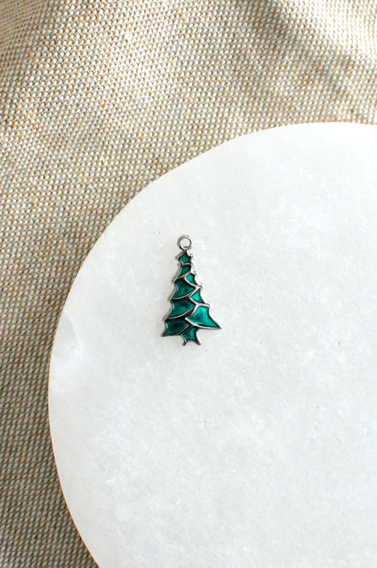 Green Christmas Tree Charm