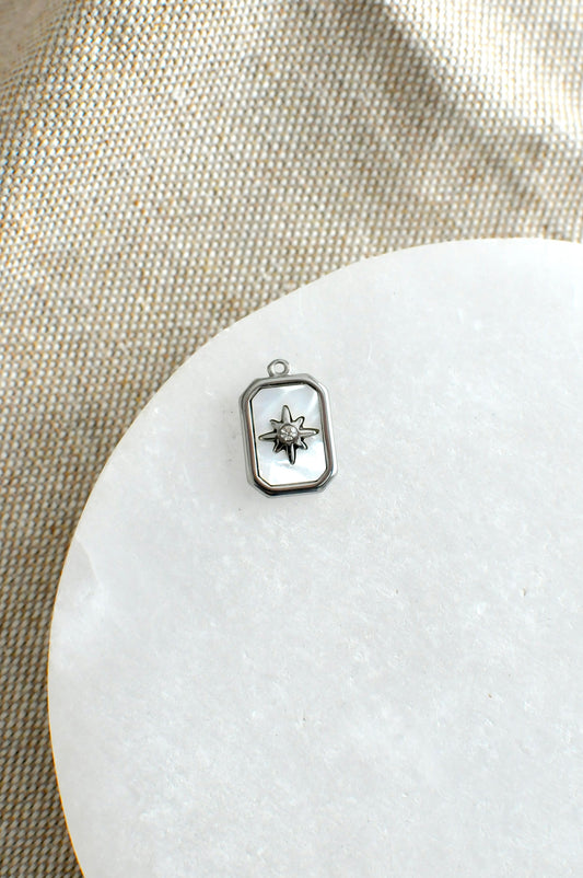 Pearl North Star Charm