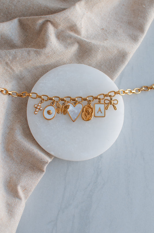 Pearl Shell Oval Charm