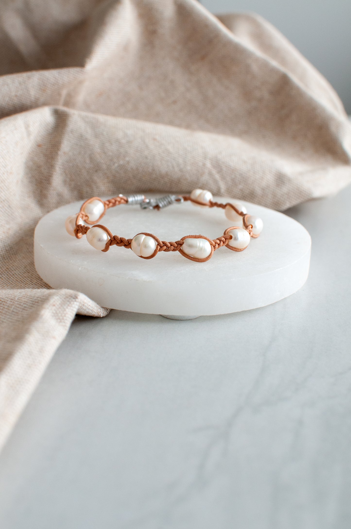 Pearl Leather Bracelet
