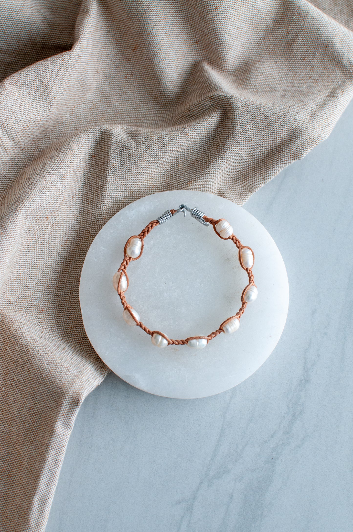 Pearl Leather Bracelet