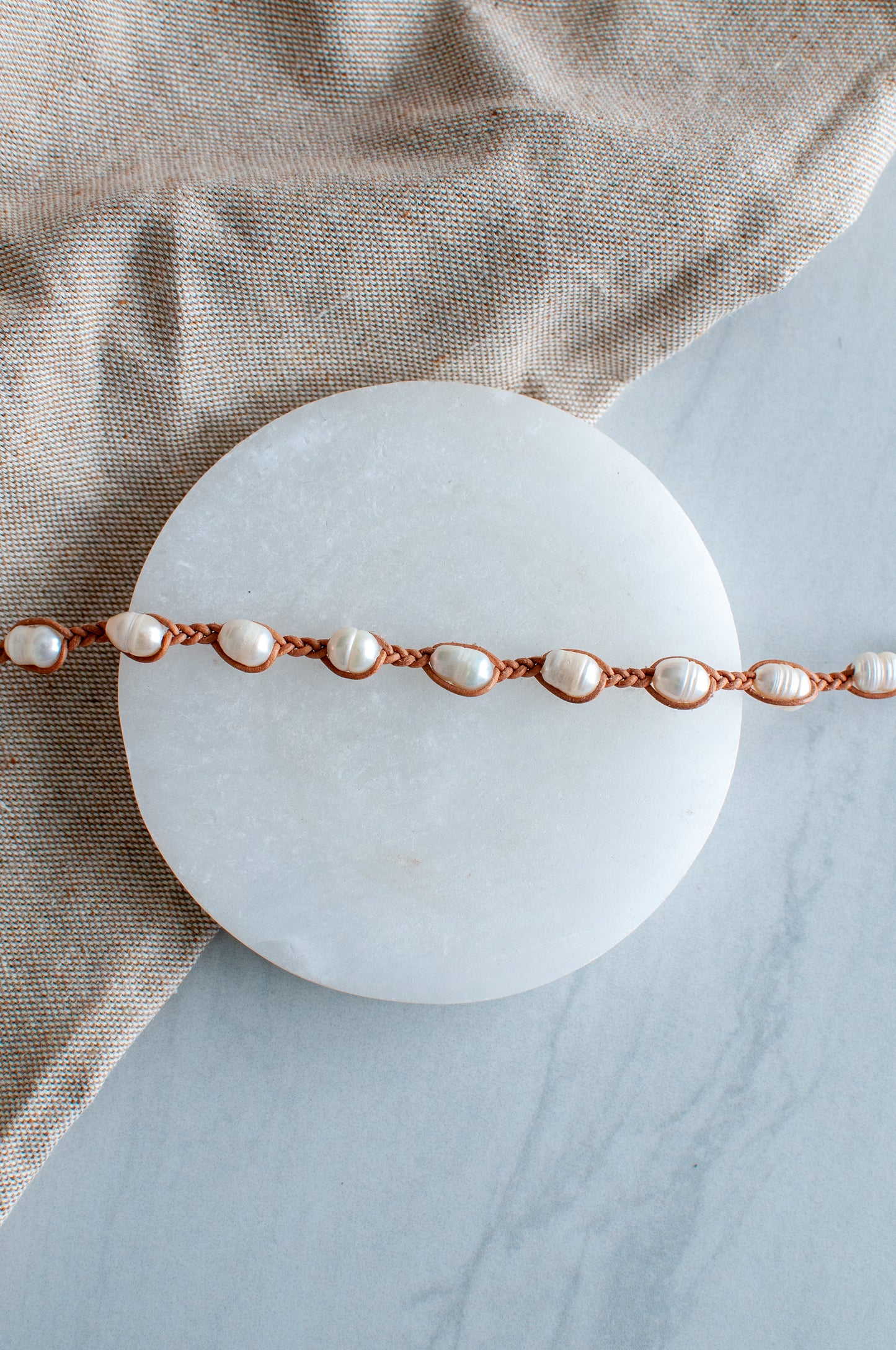 Pearl Leather Bracelet