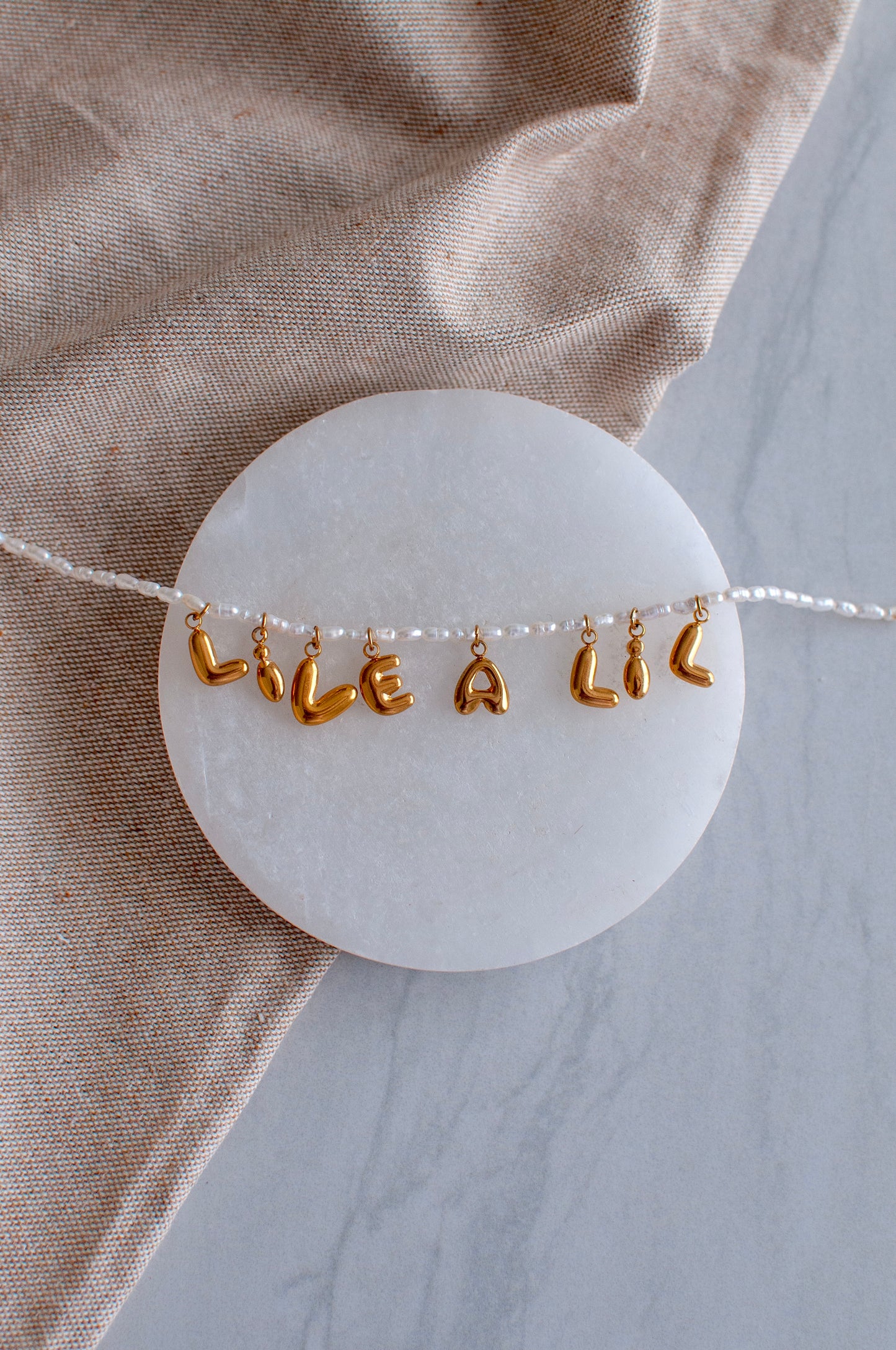 Solid Pearl Necklace Chain
