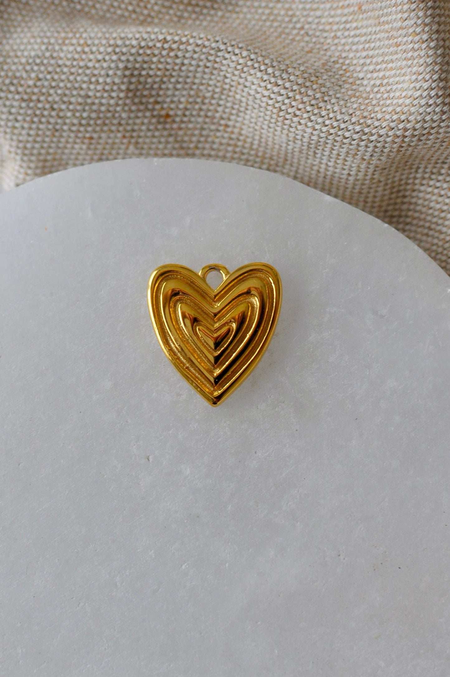 Layered Heart Charm