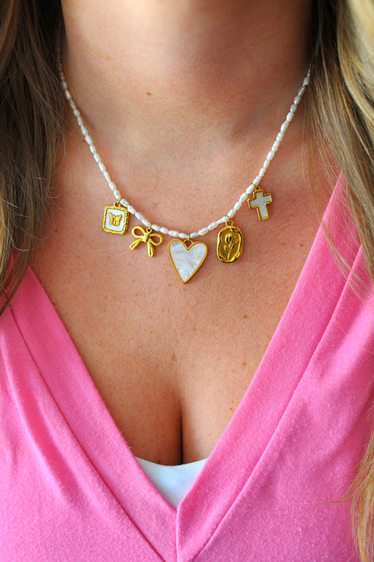 Solid Pearl Necklace Chain