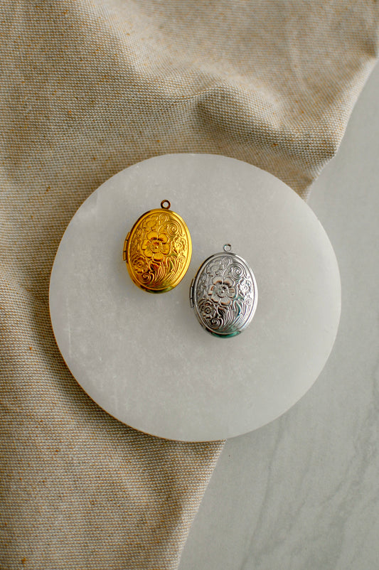 Oval Locket Charm