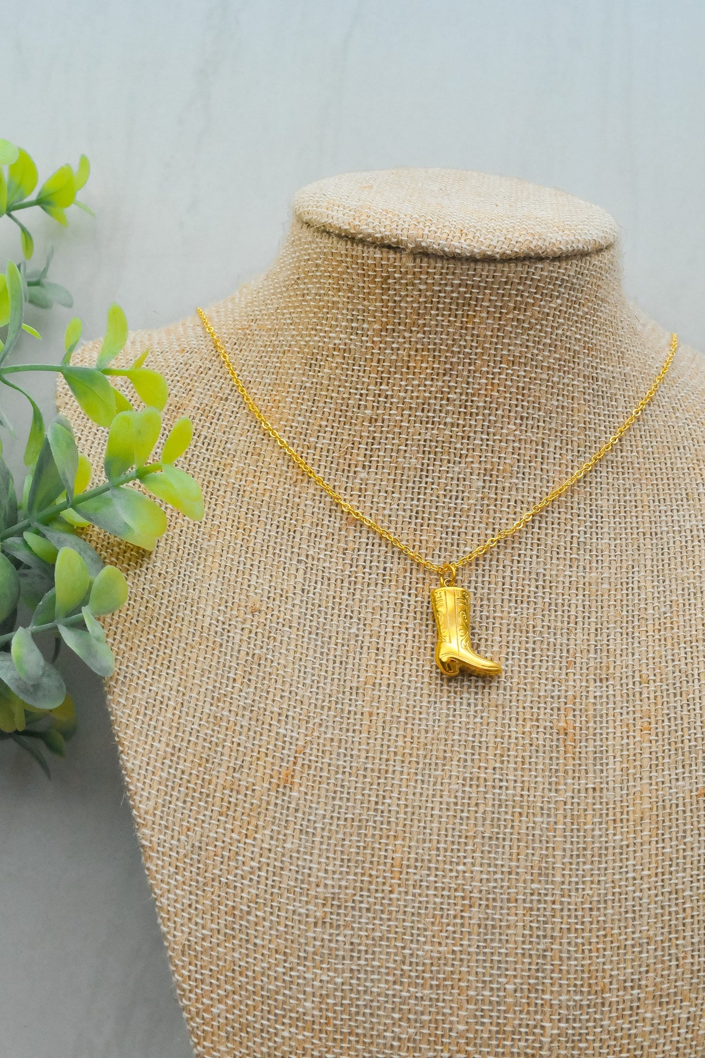 Cowboy Boot Necklace