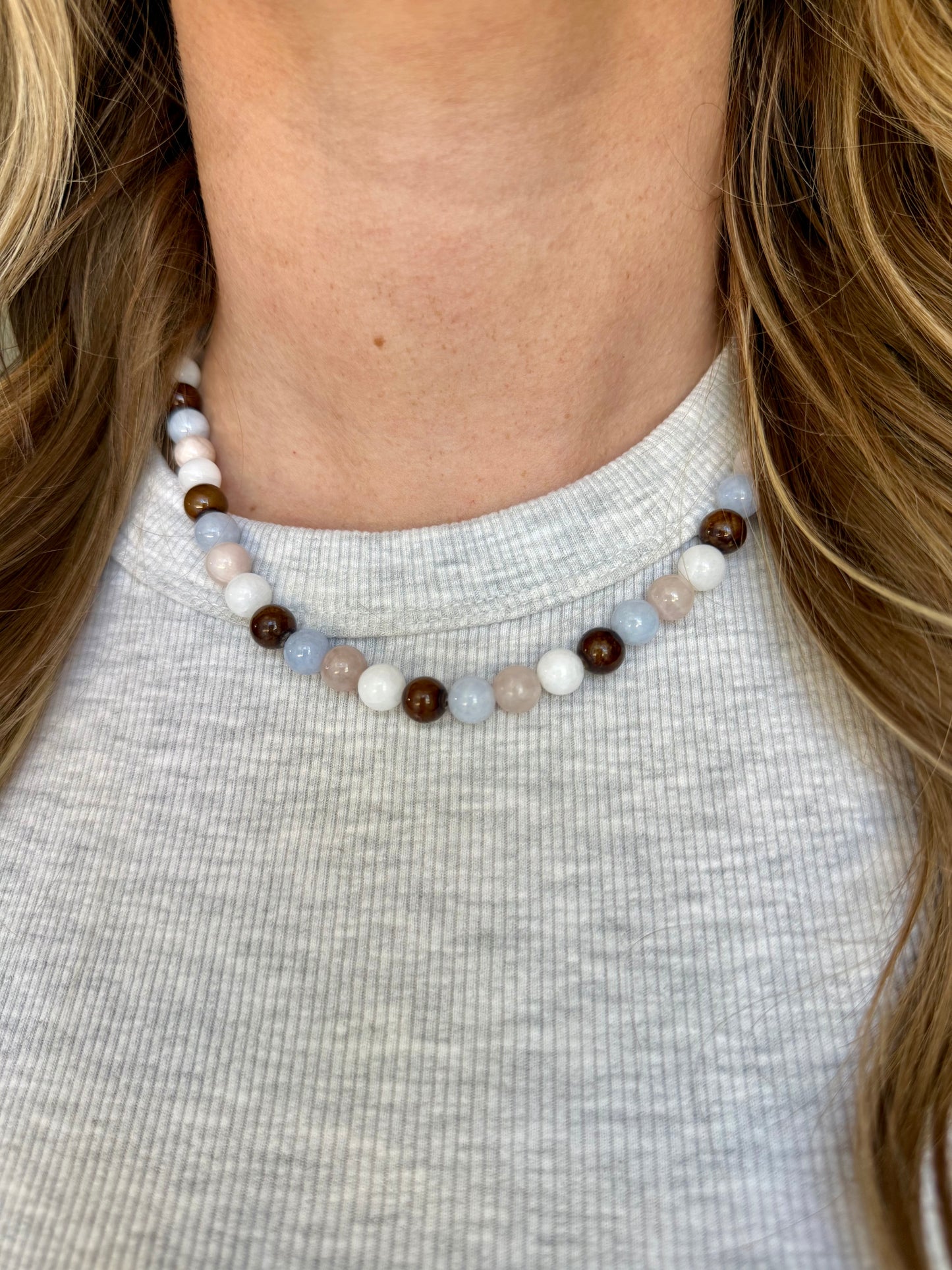 Blueberry Chai Beaded Necklace