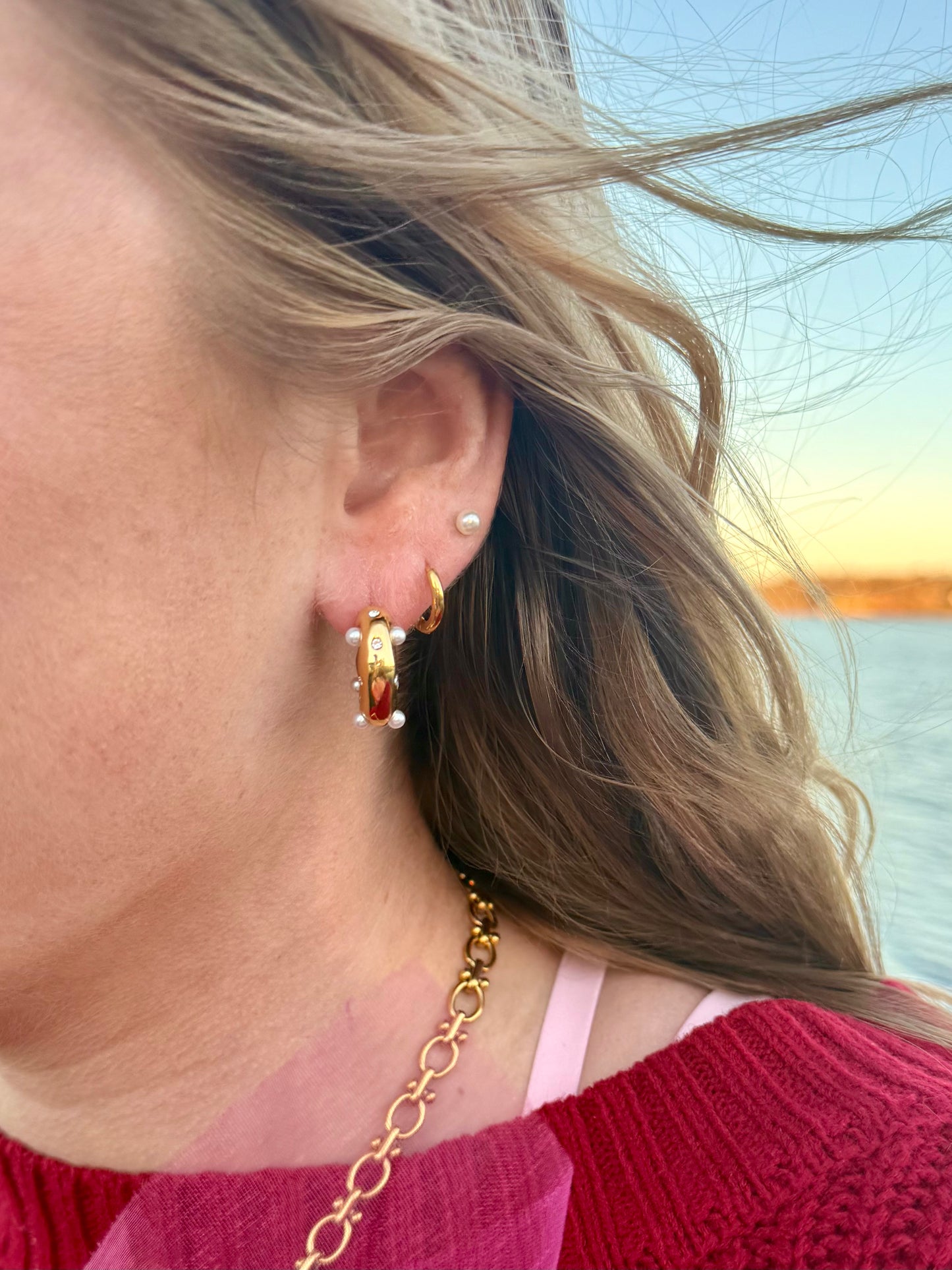 Pearl & Sparkle Hoops