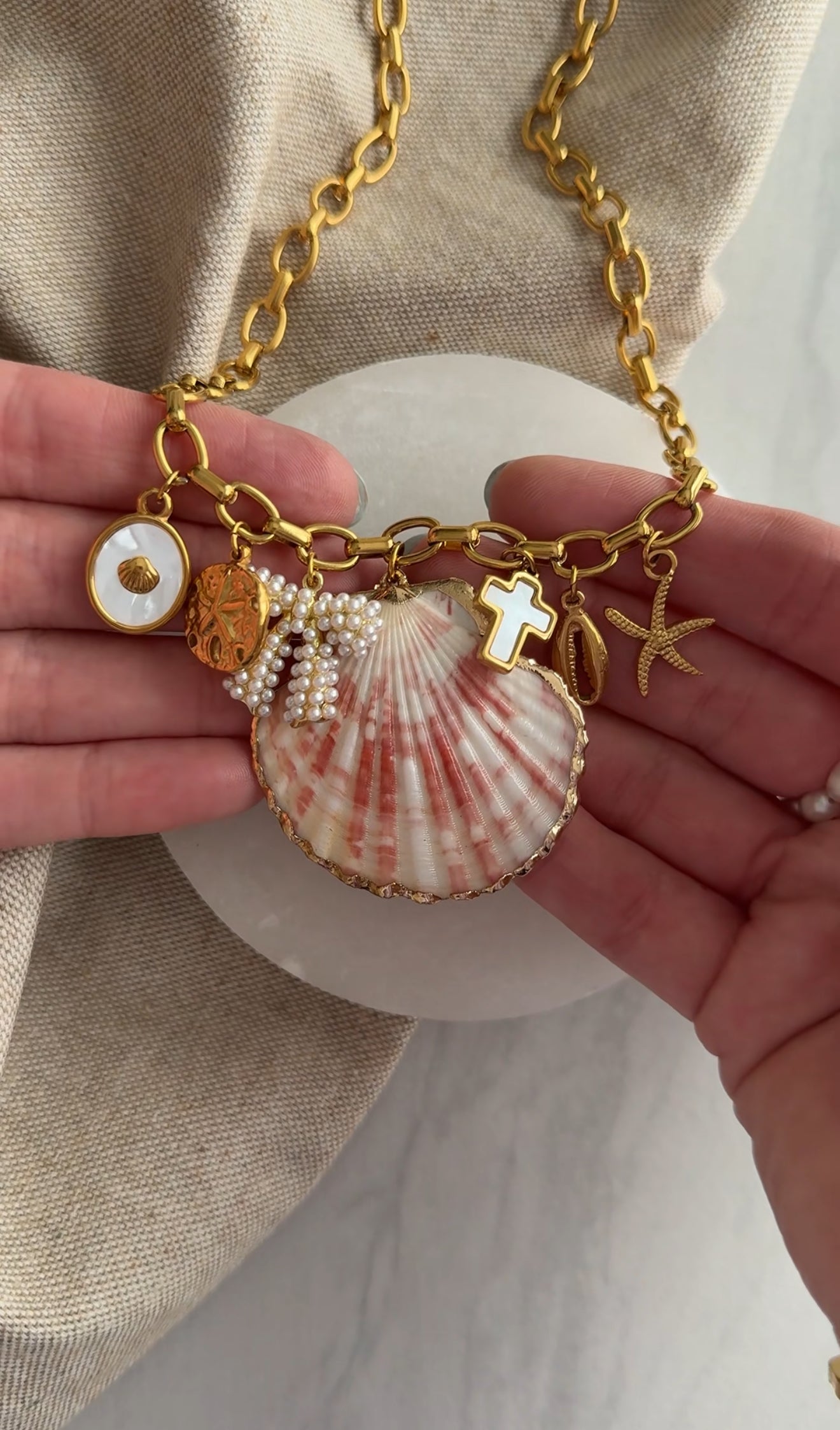 Statement Shell Charm
