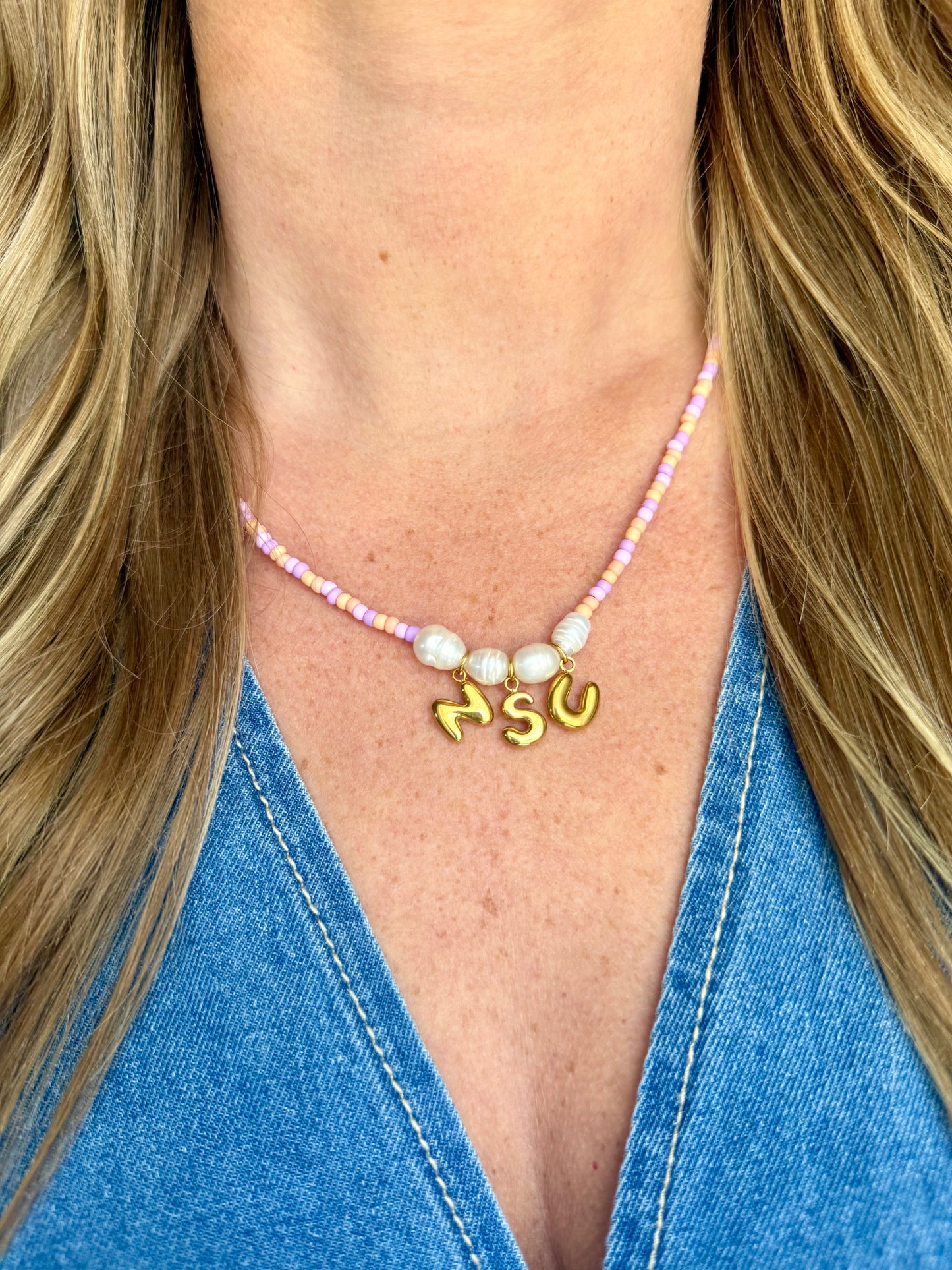 College Ave Beaded Necklace