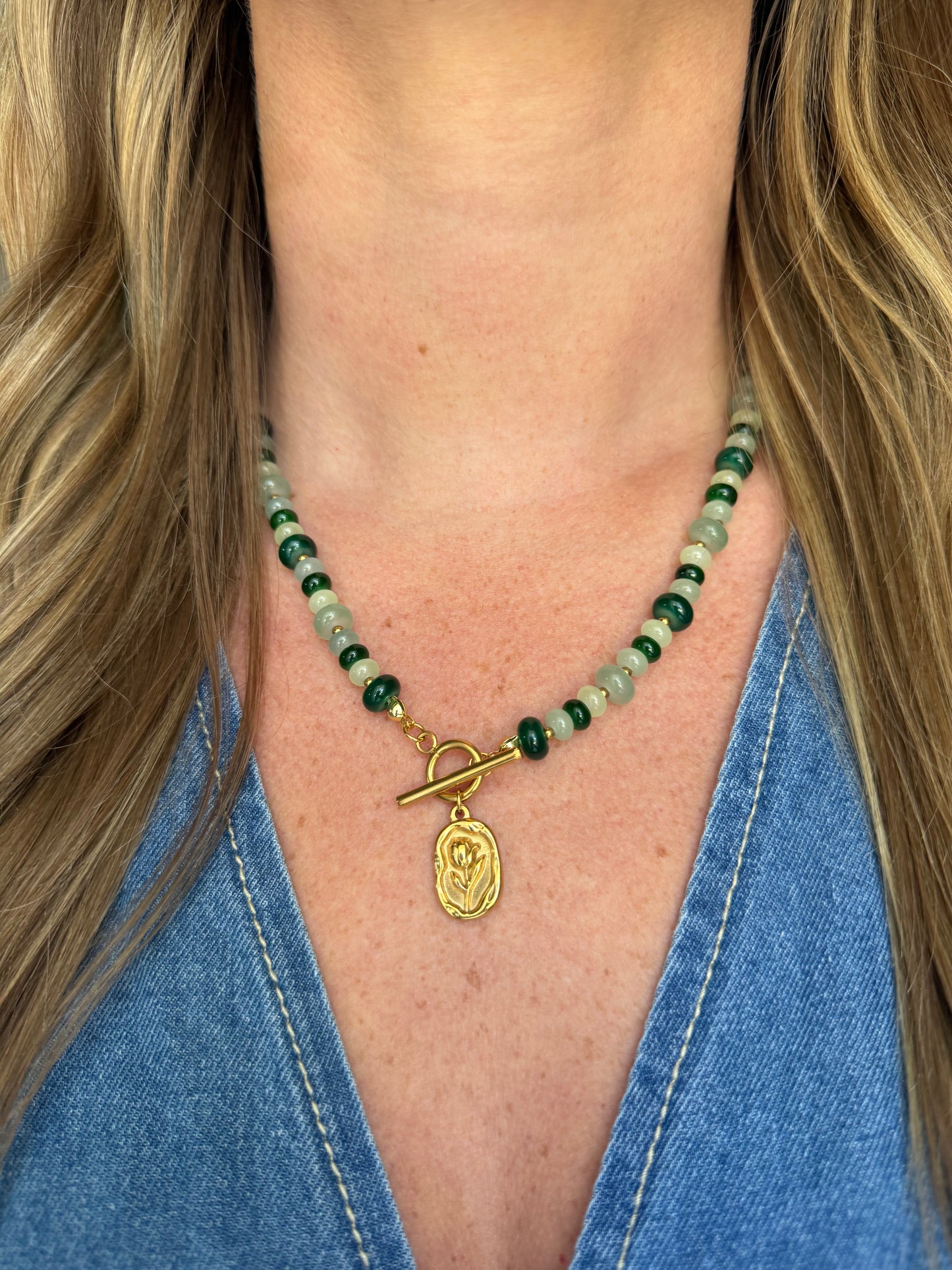 Lucky Tulip Beaded Necklace