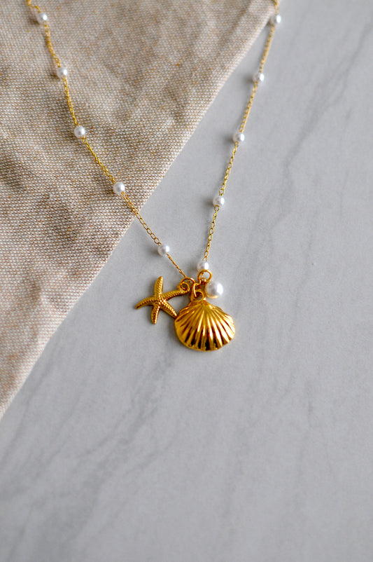 Pearl Seashell Necklace
