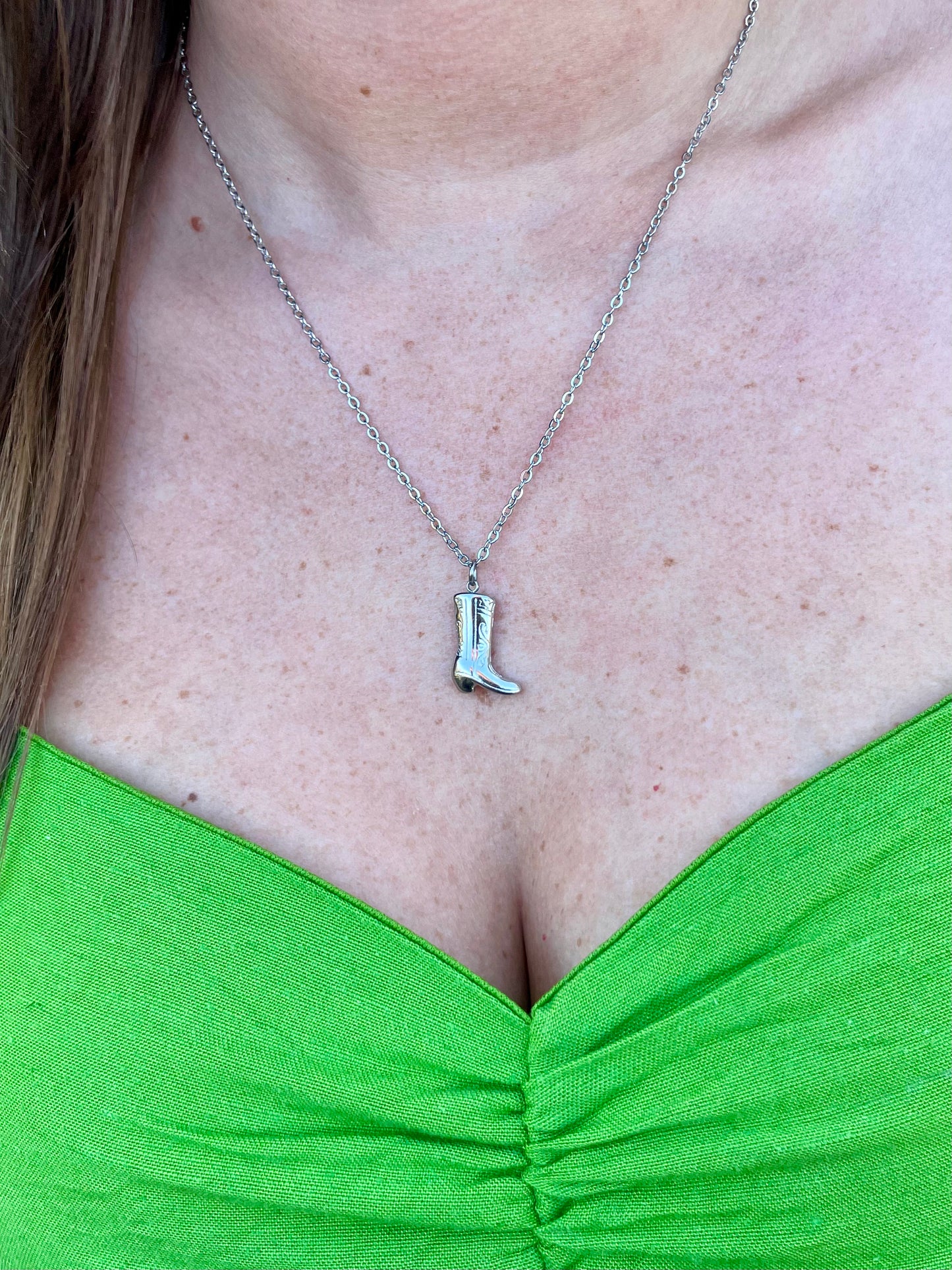 Cowboy Boot Necklace