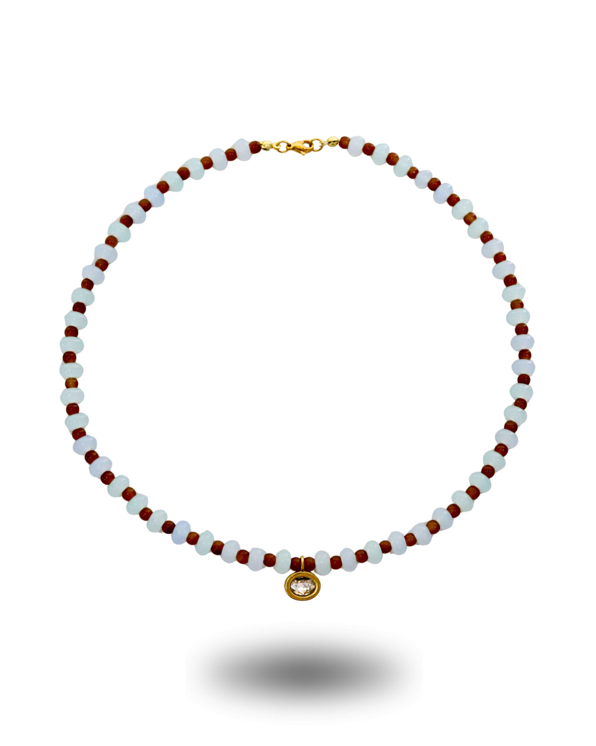 Brown Eyed Girl Beaded Necklace