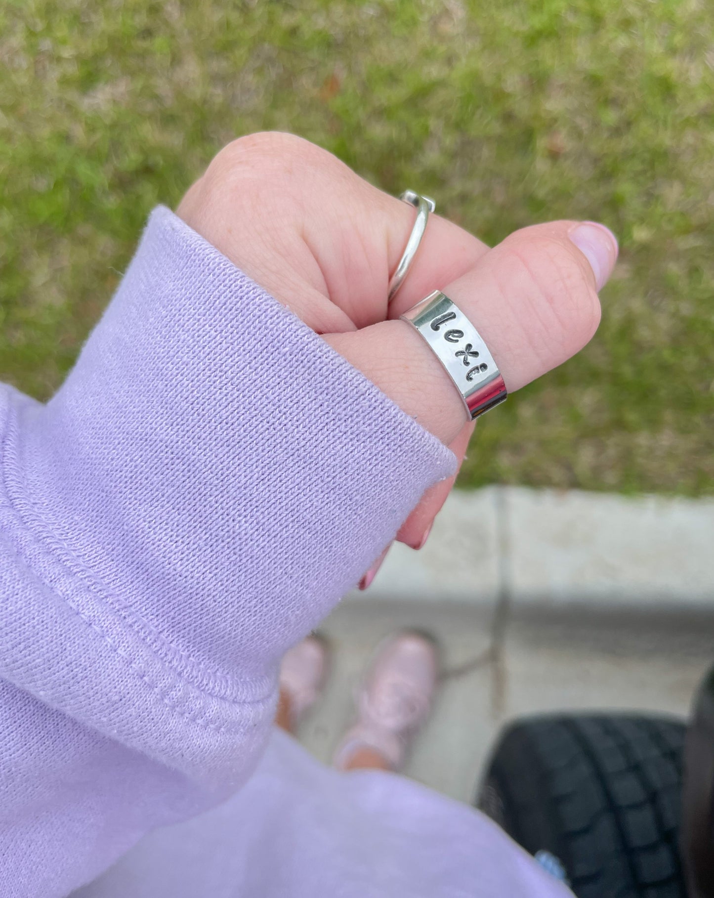 Name Stamped Ring