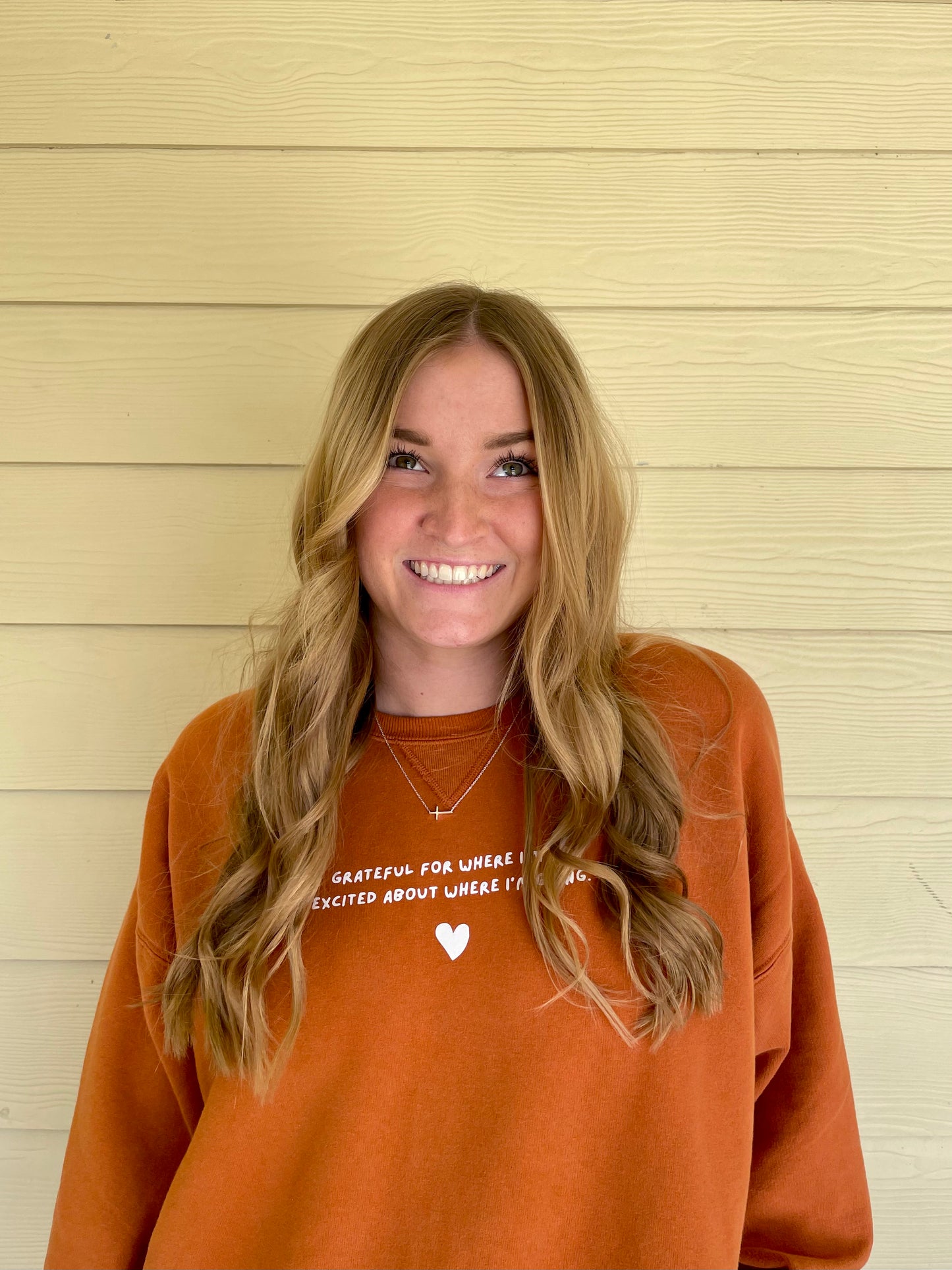 Grateful Burnt Orange Crewneck