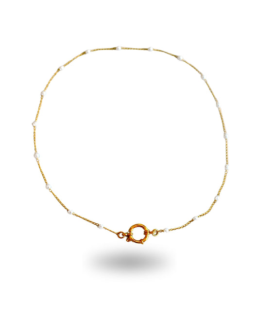 Pearl Pendant Necklace Chain