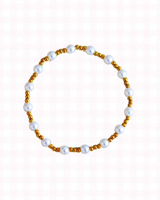 Lainey Pearl Beaded Bracelet