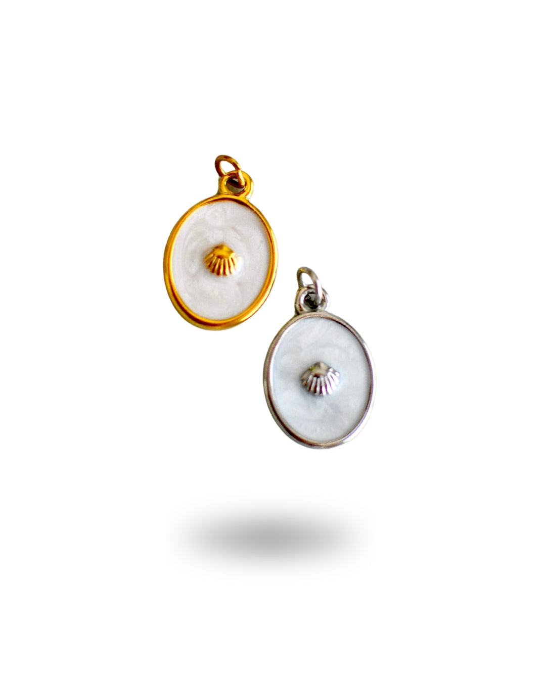 Pearl Shell Oval Charm