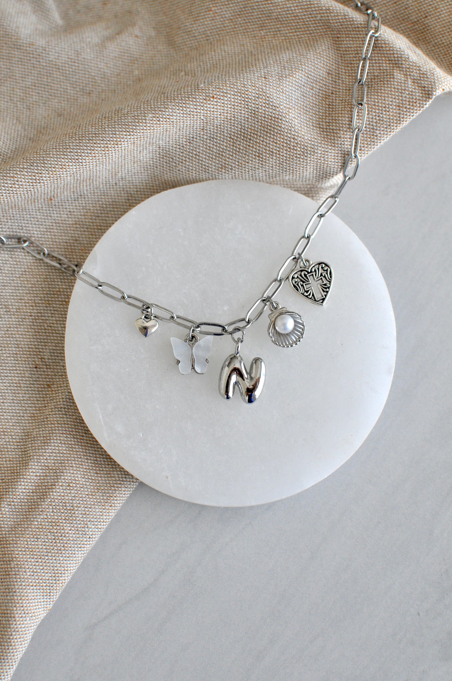 Paperclip Silver Necklace Chain