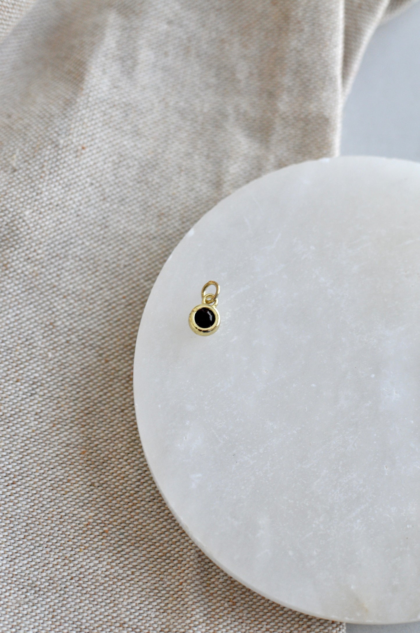 Round Stone Charm