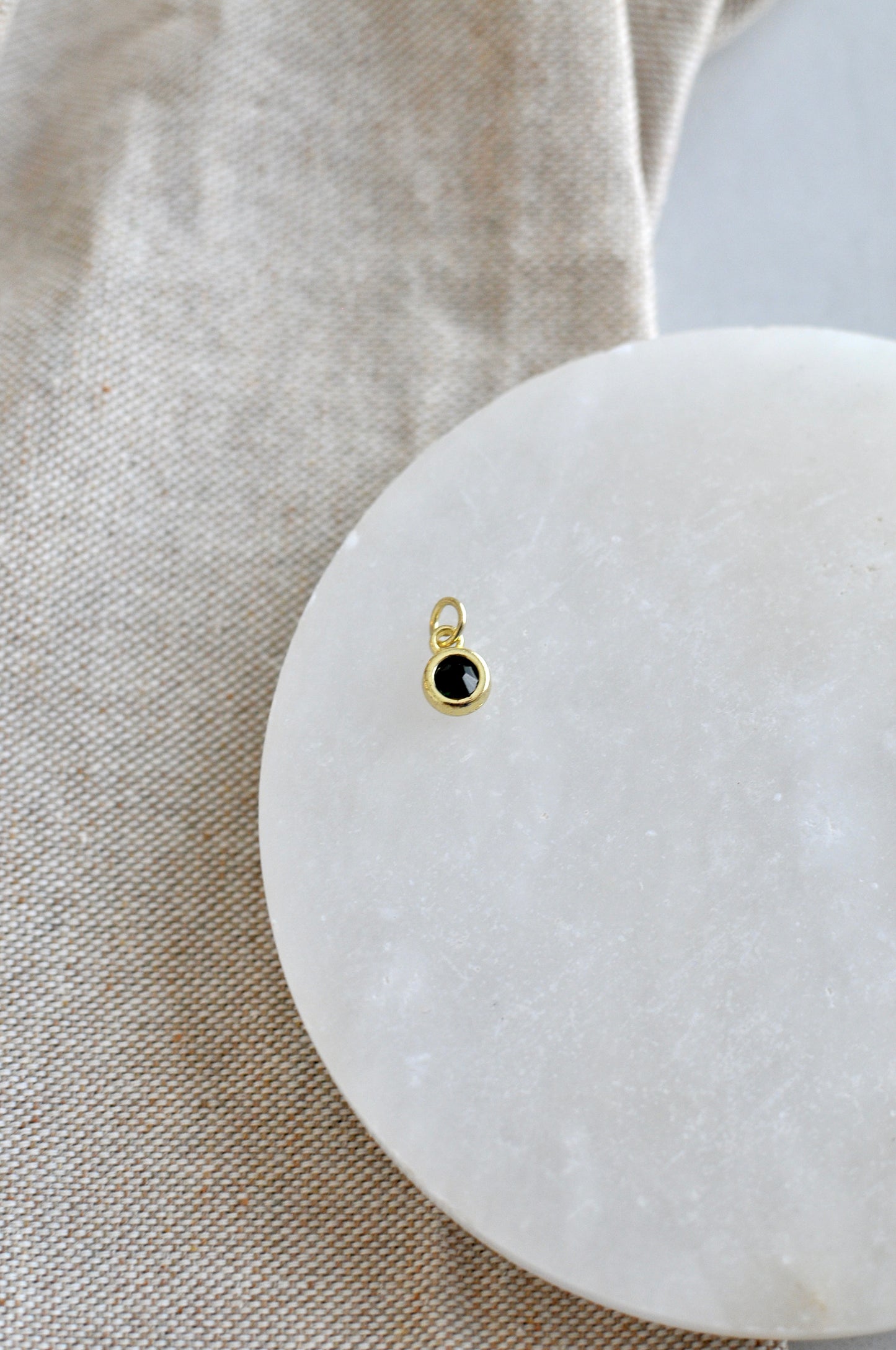 Round Stone Charm