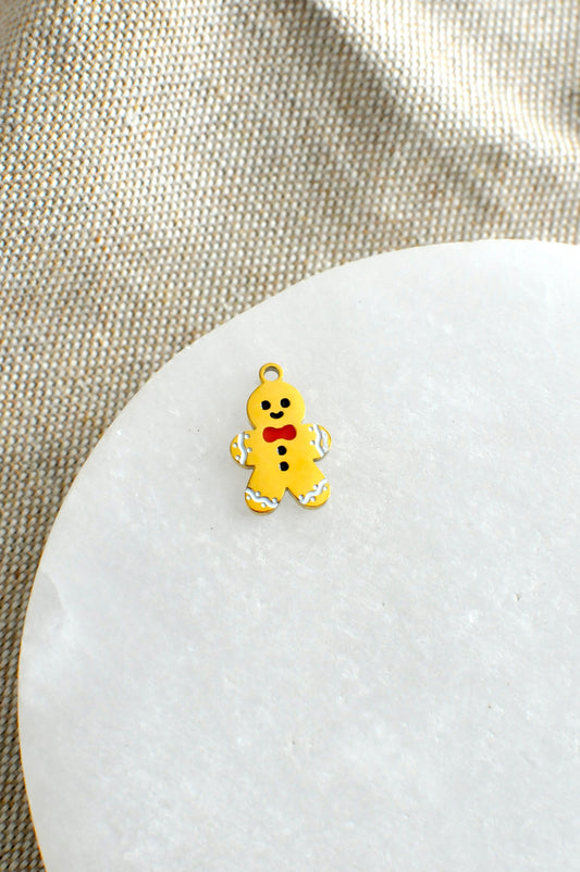 Gold Gingerbread Charm