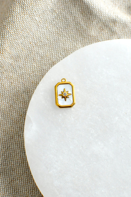 Pearl North Star Charm