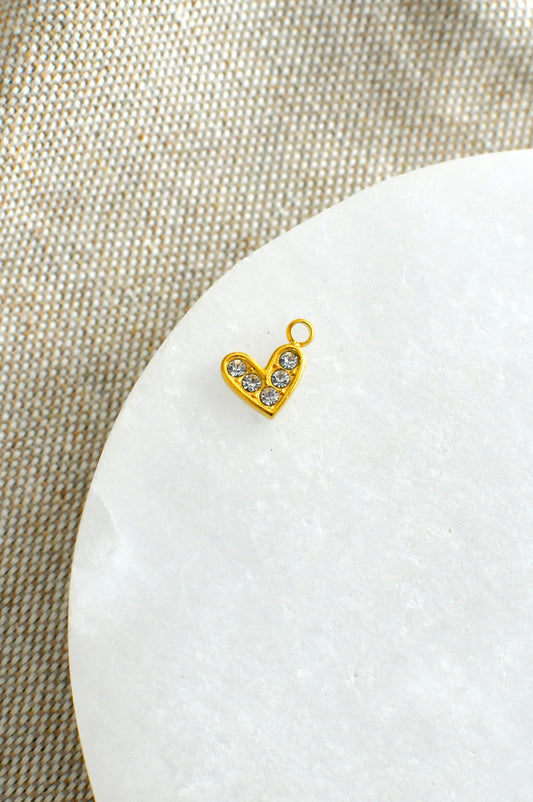 Crystal Heart Charm