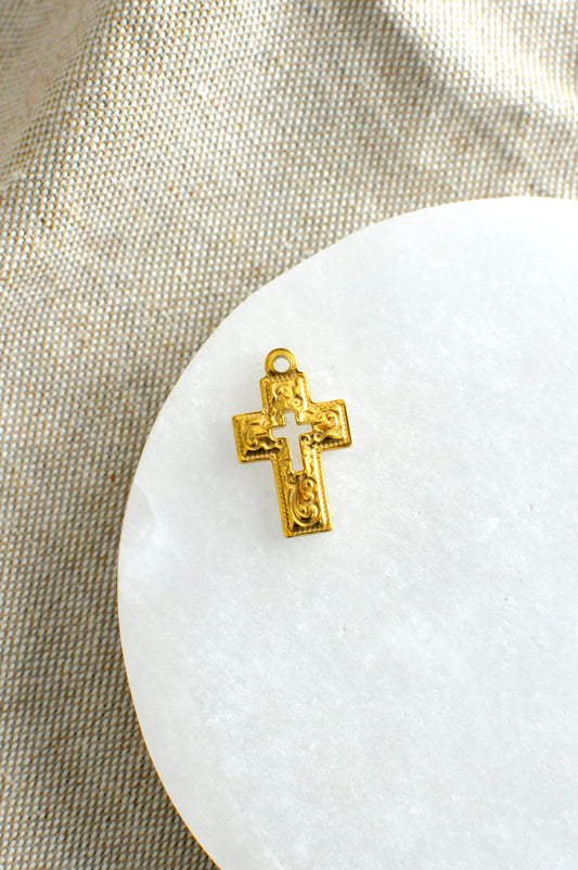 Antique Cross Charm