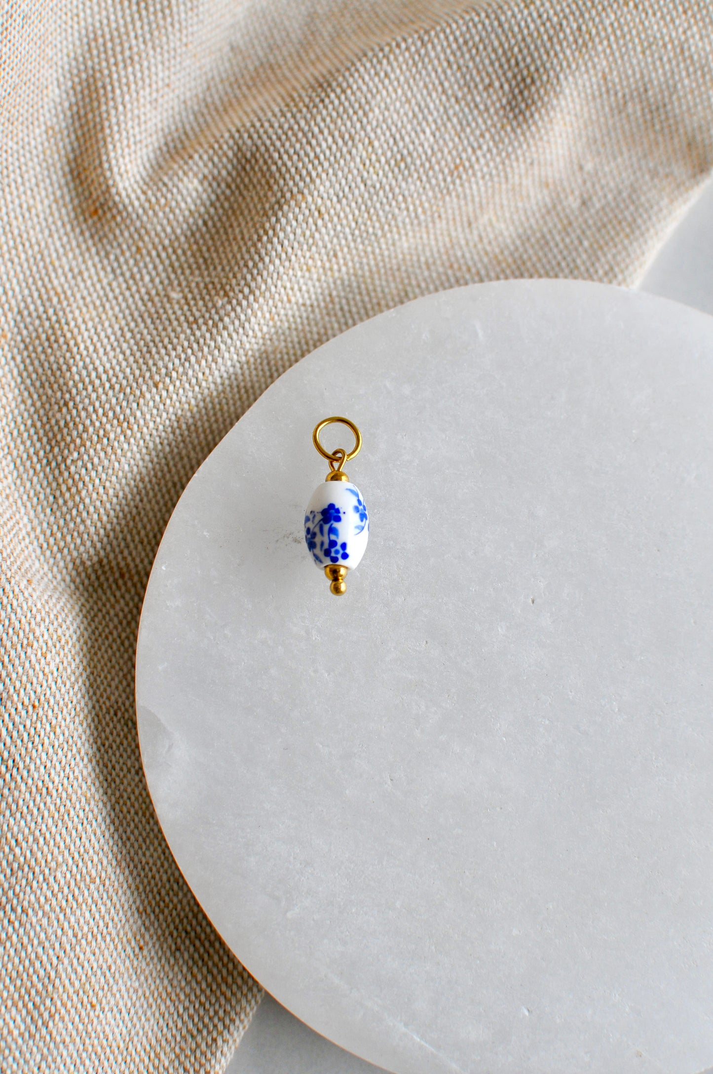 Blue Floral Charm