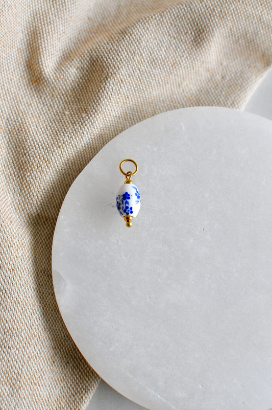 Blue Floral Charm