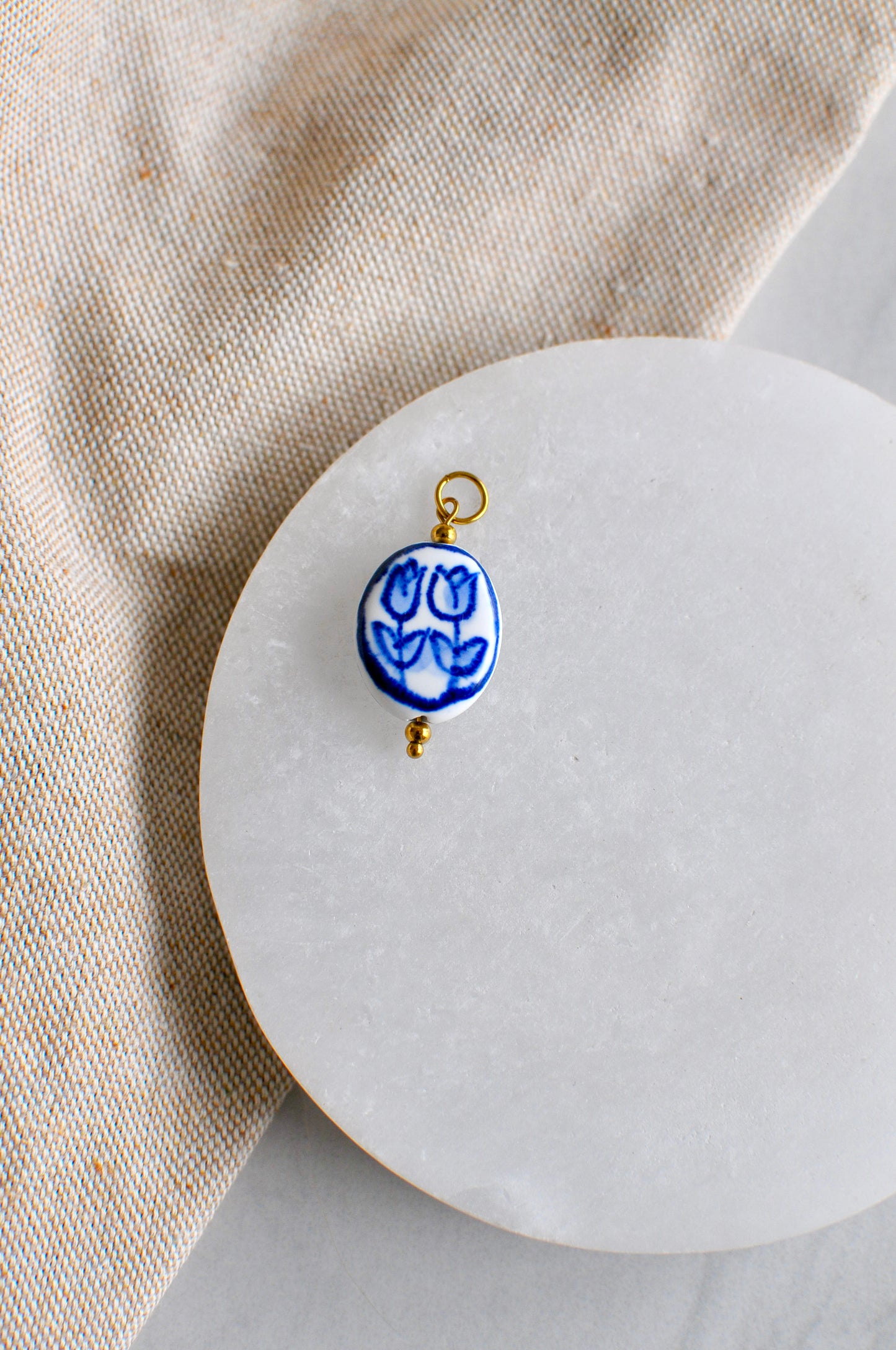 Blue Tulip Charm