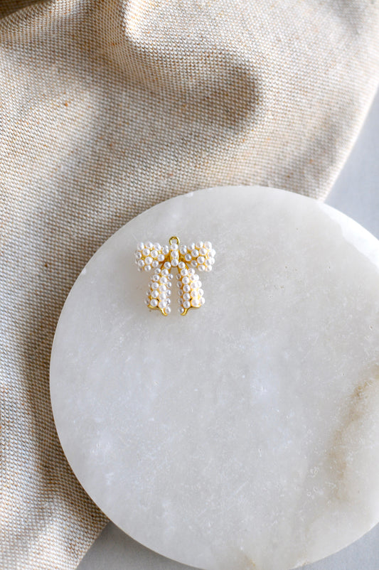 Pearl Bow Charm