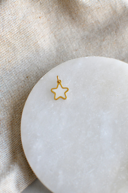 Pearl Star Charm