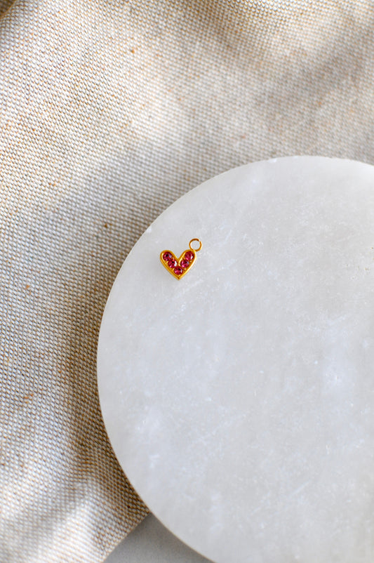 Pink Heart Charm